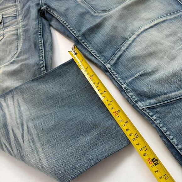 Vintage y2k baggy wide leg skater faded stonewash archive jeans - Picture 3 of 6